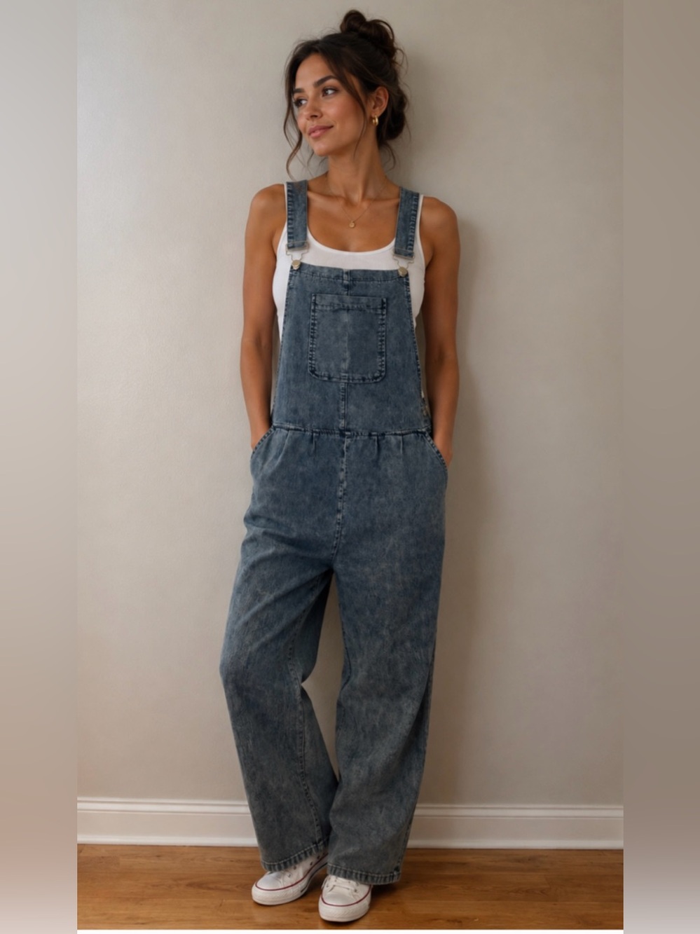 Overalls -Cotton Denim- light/loose